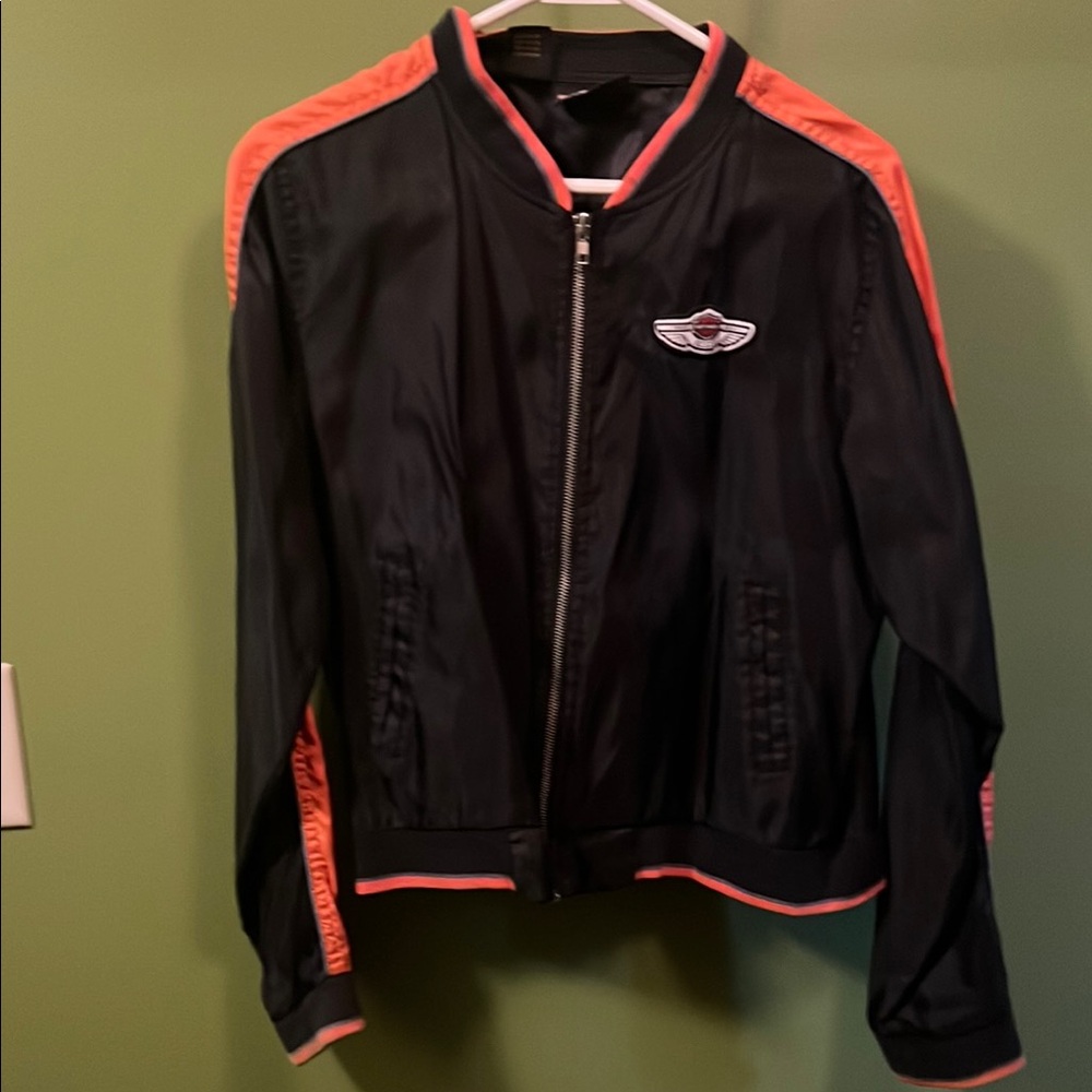 Harley-Davidson Black and Orange Jacket